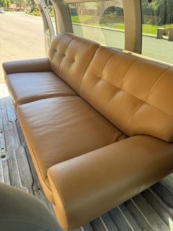 One leather couch delivered