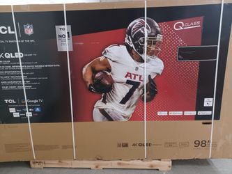 98' Screen QLED SMART 4K ULTRA HDTV BY TCL 98Q672.  Original Box SEALED