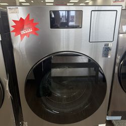 Samsung Bespoke 5.3 Cu. Ft. AI Vented Laundry Combo Washer and Electric Dryer in Dark Steel - WD90F53AVSUS