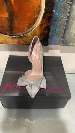 NOBBLE SILVER Heels  Metallic Silver Heels – Betsey Johnson