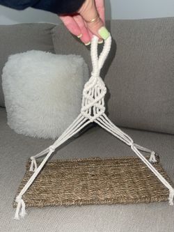 Rattan Macrame Shelves