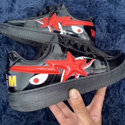 A Bathing Ape Bape Sta (Low Shark Black)