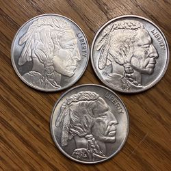 Indian/Buffalo Rounds.  1 Oz. 