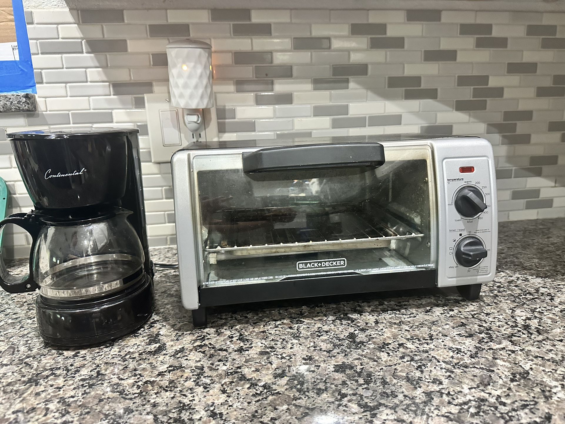 Coffee Maker And Toaster Oven