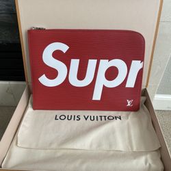 Supreme X Louis Vuitton Juor Epi Rouge 