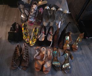 12 pair of heels New or Semi new