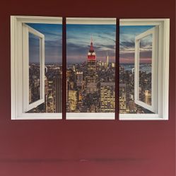 Empire State Building And The NYC Skyline III " 3 - Pieces Picture