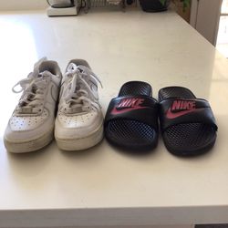 Tenis Size 5 1/2 y Chanclas $15 Por los 2 Pares