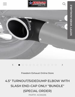Freedom Performance End-Cap Turnout/Sidedump Exhaust