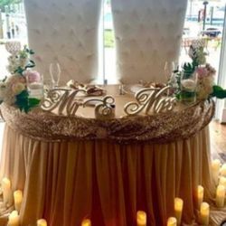 Half Moon Table Linen Chiffon Skirt