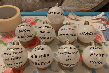 Friends show Christmas Ornaments