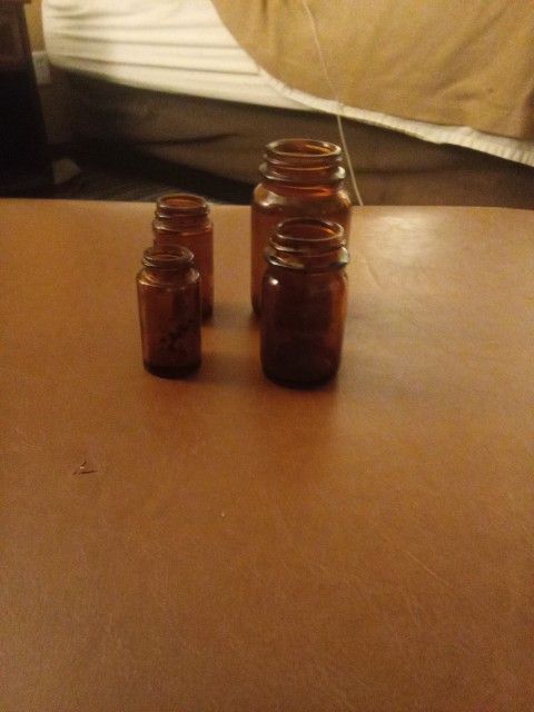 Antique Amber Bottles