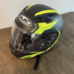 HJC i10 L Motorcycle Helmet Black Neon Yellow