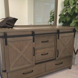 Farmhouse Dressers With Mirror (Today Only)