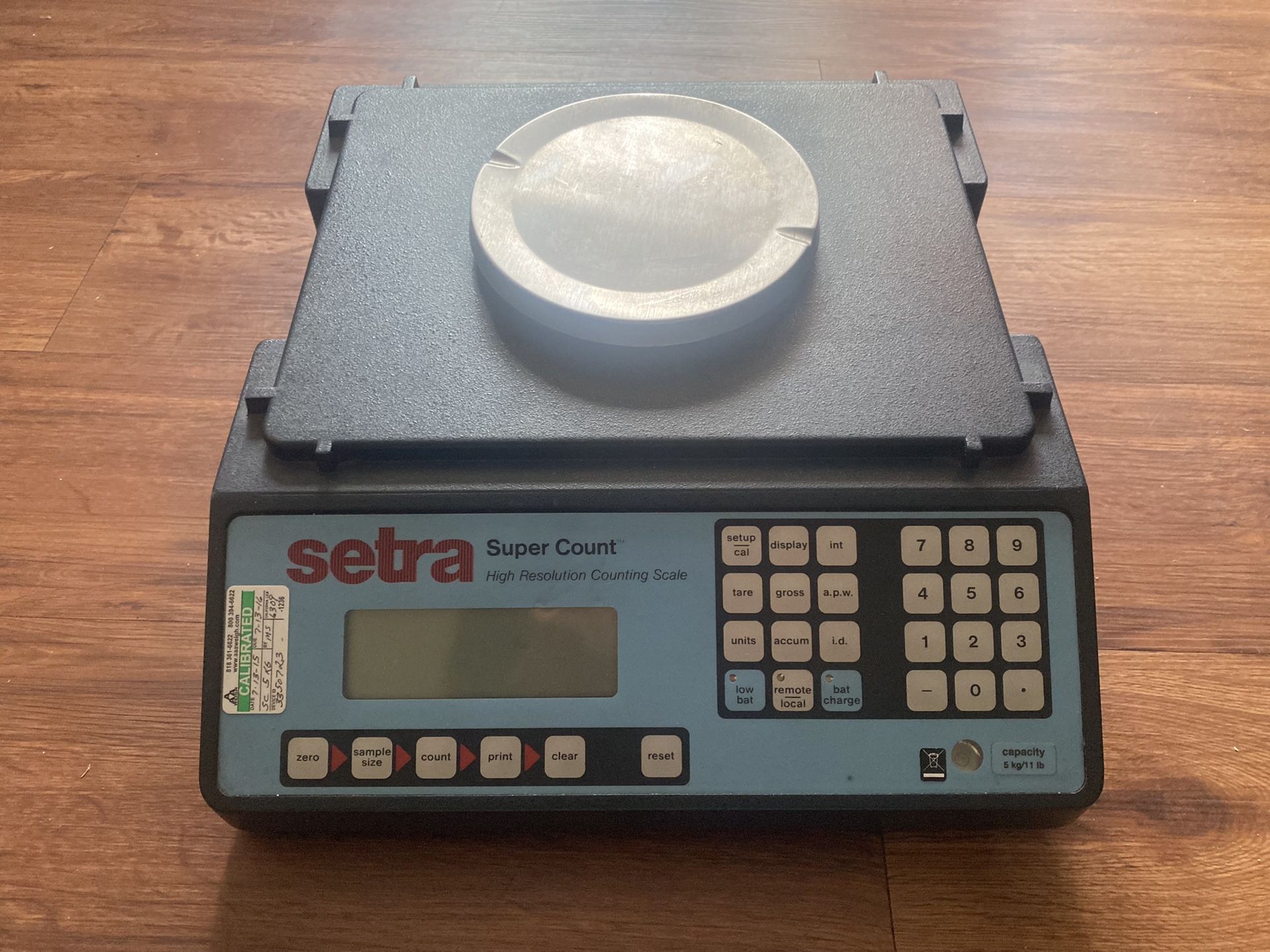 Setra High Resolution Counting Scale