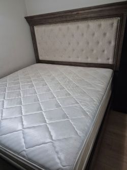 Cal-king (Ashley)  Bed +matress