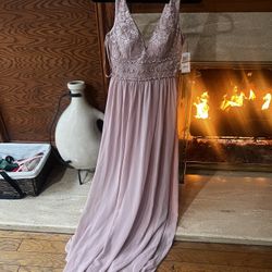 Blush Pink Long Formal Dress