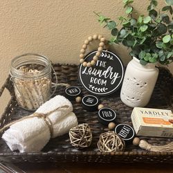 Bathrooms Or Laundry Room Counter Tray Decor 