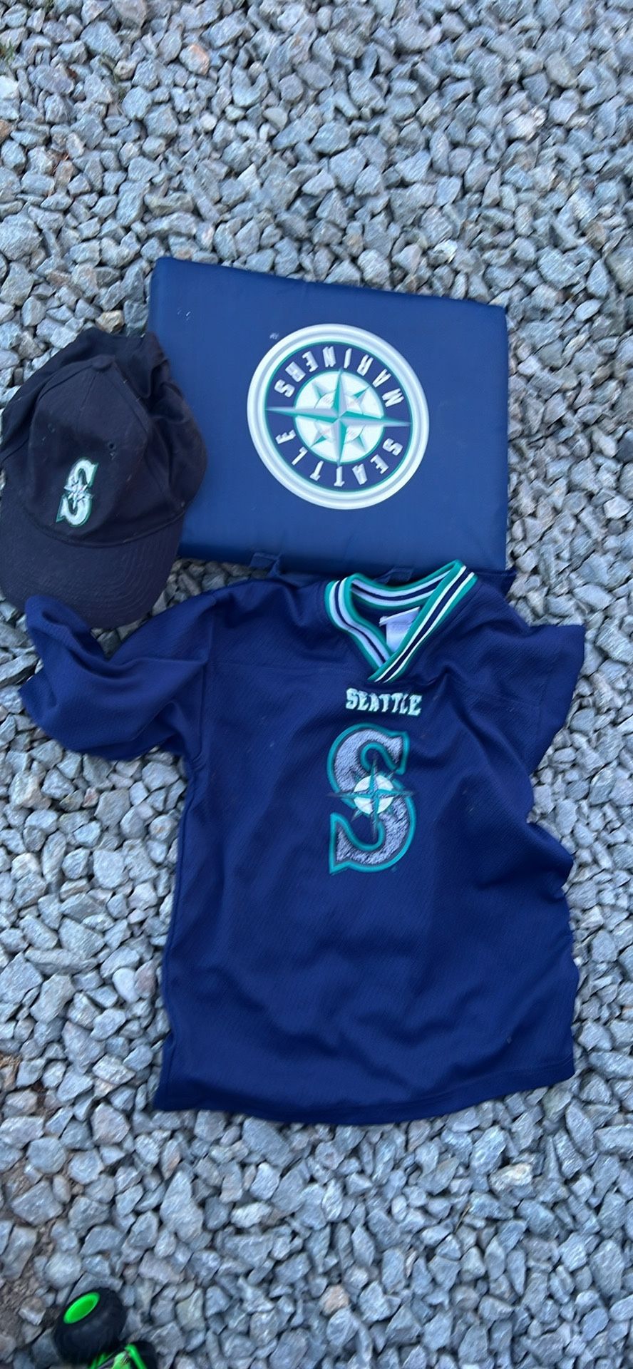 Kids Mariners T-shirt Size 10 Years Old Hat And Seat