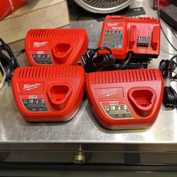 Milwaukee M12 M18 Chargers 75 All 4