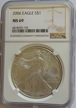 2006 MS69 Silver Eagle - NGC