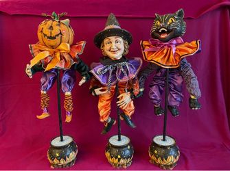 Halloween Figurine Doll Set of 3