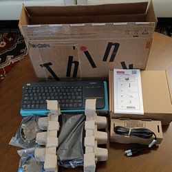 NEW   ThinkCentre +27" HP Monitor +Wireless Keyboard & Mouse. NEW NEVER USED 