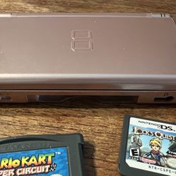 Nintendo DS Lite Games + Case