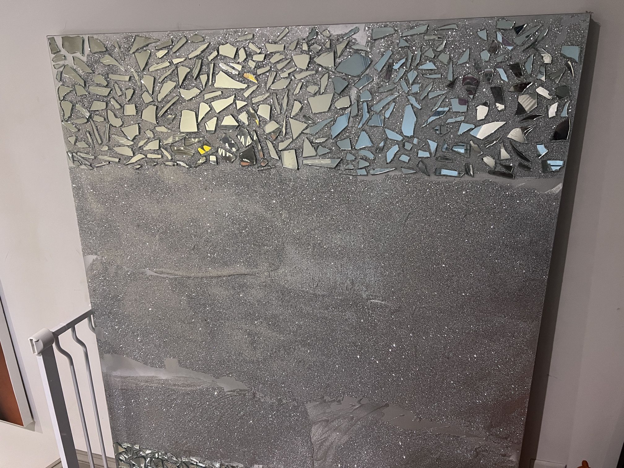 Large Mirror Silver Mural