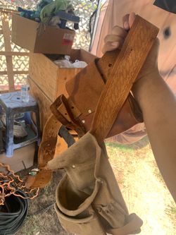 Leather tool belt and pouches