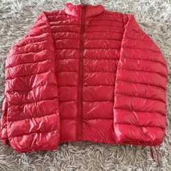 Size Large Men’s Polo Ralph Lauren Red Puffer Jacket.  