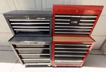 2 - 2 Tier Craftsman Tool Boxes, Price is for Both Sets