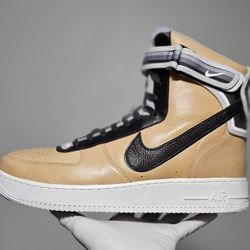 2014 Nike Air Force 1 High Riccardo Tisci Vachetta Tan Italy Designer Size 14 Jordan Dunk Sb Supreme Air Max Yeezy