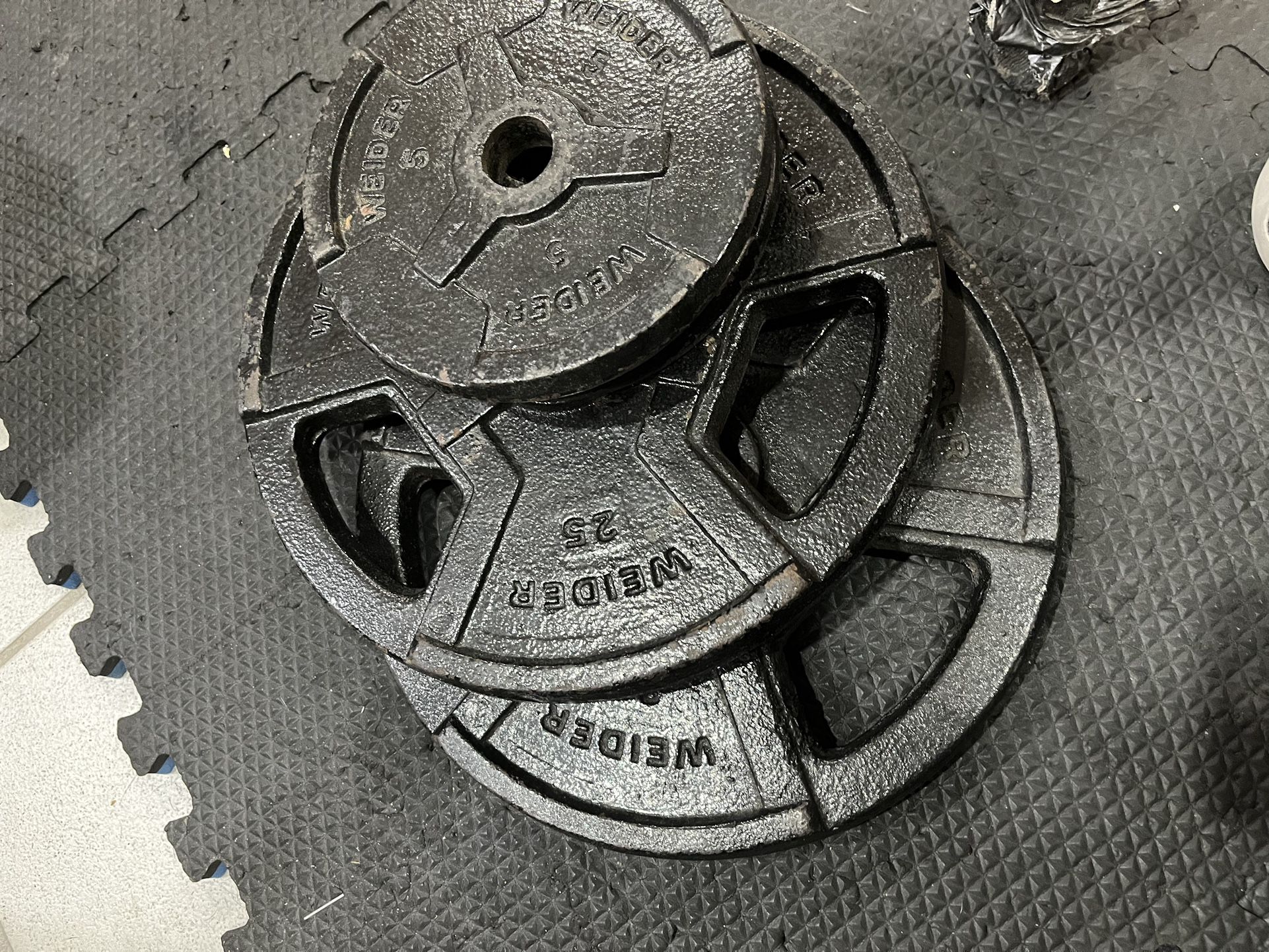 Weight Plates And Bar
