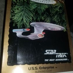 Star trek Ornaments. Next Gen Enterprise,  Galileo. Chandler, Pending Pickup. 