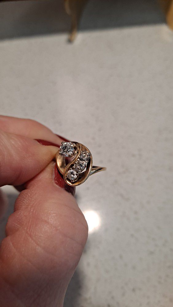 14 Carot Diamond Engagement/wedding Ring.just Reduced Price!