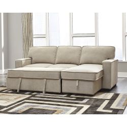 chino- Sleeper Sofa with Storage - 92''W x 61''D x 37''H