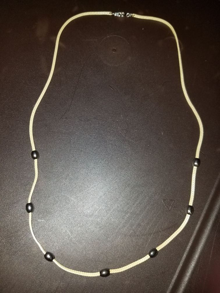 Sterling silver beads and gold chain
