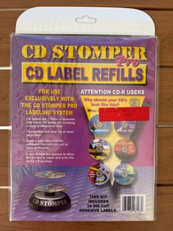 New Pack of 50 CD Label Refills - Unopened. Priced for Fast Sale!