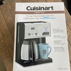 Cuisinart NIB Coffee Maker 10-Cup Thermal Coffeemaker and Single-Serve Brew