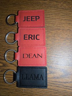 Custom Leather keychains