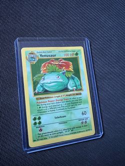 Pokemon Cards Shadowless Venusaur