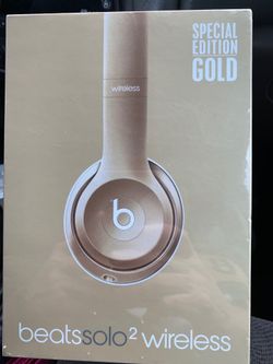 beatssolo2 wireless special edition gold and grey