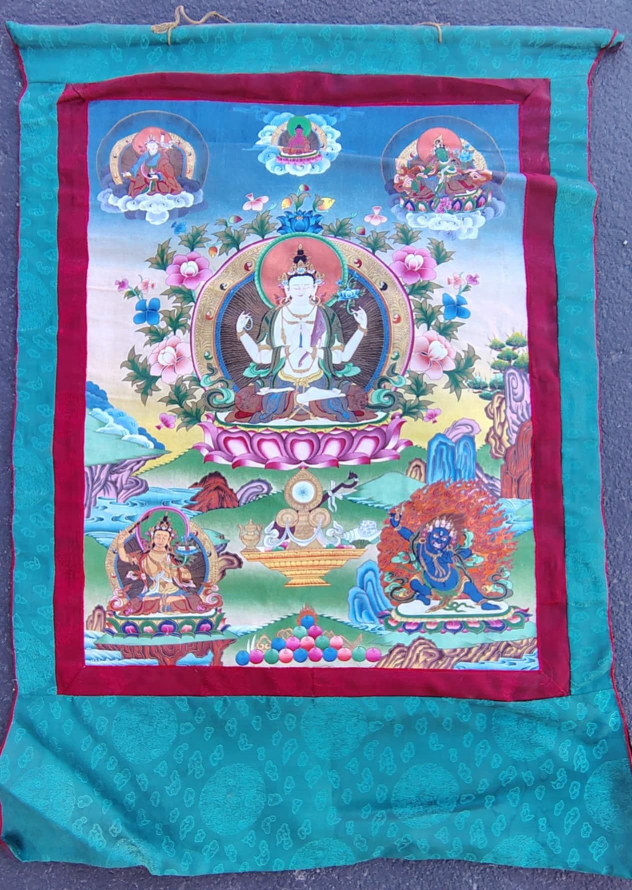 Buddhist thangka art