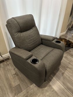 Power Leather Recliner