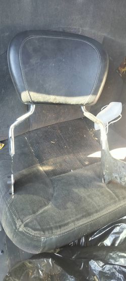 Black Motorcycle Passenger Backrest Sissy Bar