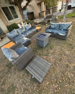 Patio set patio furniture patio couches outdoor furniture outdoor patio furniture set patio sofa fire pit propane deep seating cushions fully assemble