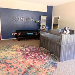 Modern L-Shaped Office Reception Desk