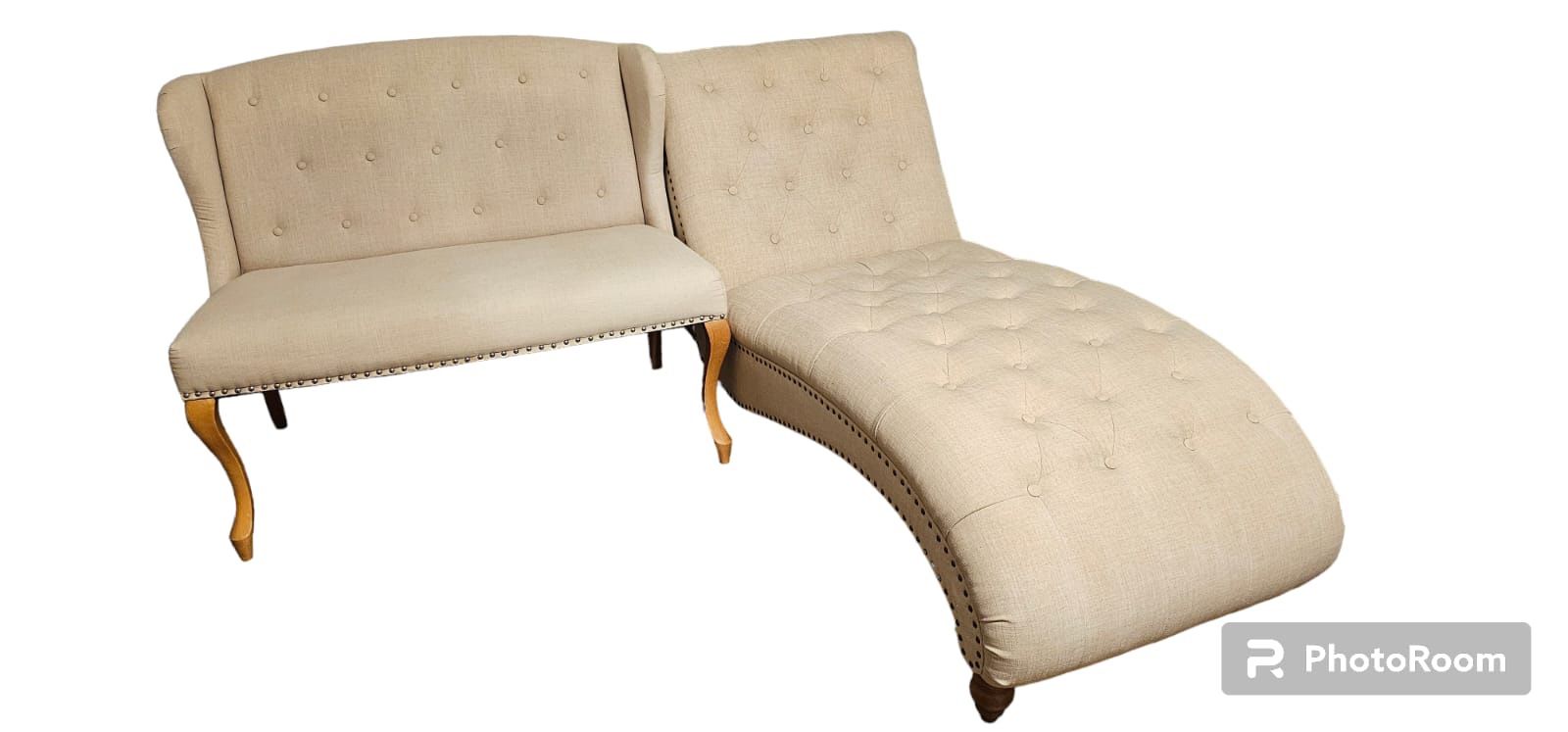 Lounge Chair and Contemporary Wingback Tufted