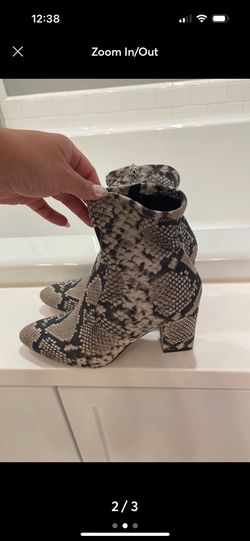 Women Snake Print Boots